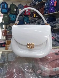 White Silicon Handbag Purse+ Sling bag 🛍️