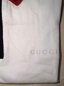 Men Gucci White Polo Tshirt XL size