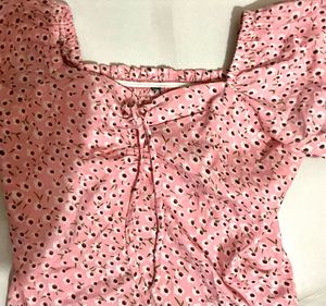 Pink floral top