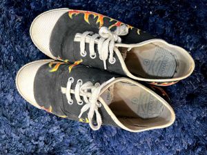 Flame Accent Sneakers