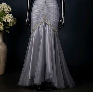 Sale 🎉🎊Elegant Grey Ethnic Gown