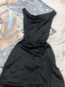 black backless/tie up dress