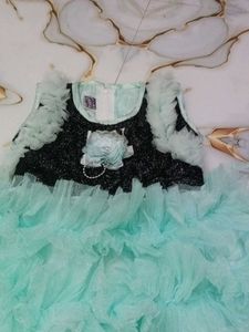 Mint Ruffle Party Dress