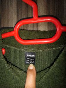 Olive Green Top For Women