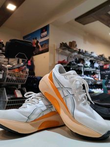 Asics Gel-Kayano White/Orange Sneakers
