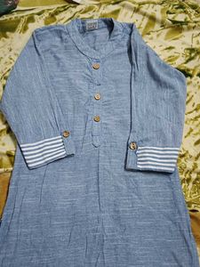 Vastramaniaa Sky Blue Decent Kurti