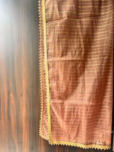 Party Wear Peach Dupatta