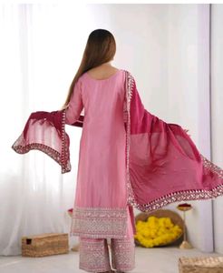 Silk Blend Bridal Heavy Embroidery Kurta ShararSet
