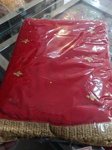 Elegant Red &amp; Gold Saree