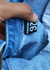 Blue Denim Cargo Jeans