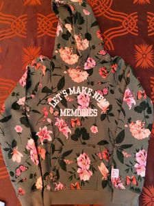 Floral Hoodie - Make New Memories