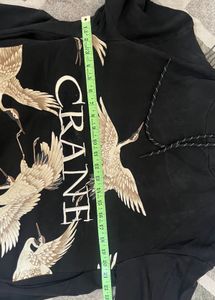 Crane Print Hoodie