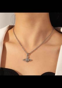 Silver Planet Pendant Necklace