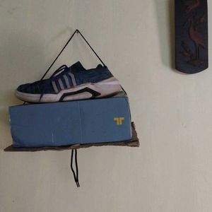Blue Athletic Shoes/ small Damage