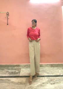 Coral Full Sleeve Women&#39;s  Top