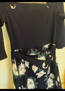 Heavy Quality Blue Floral Maxi Dress
