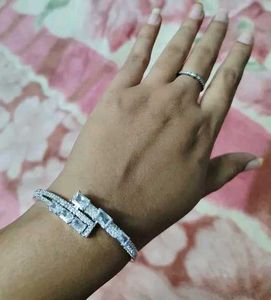 Classic White Rhodium Bracelet