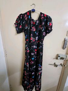 Floral Print A-Line Dress