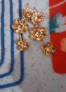 Flower Golden Earrings