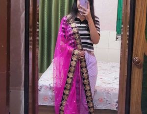 Pink Festive Duppata