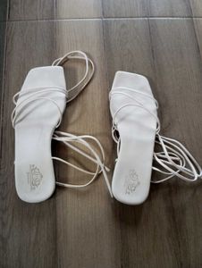 White Strappy Sandals