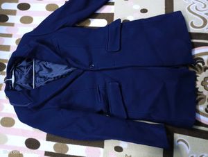 women Navy Blue Overcoat