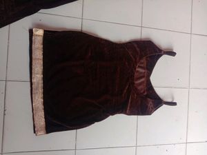 Brown Colour velvet Sharara Suit With Dupatta