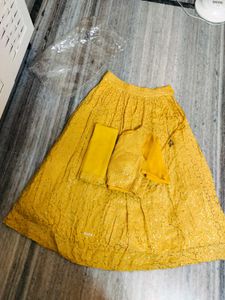 Cancan Attached Flared Lehenga