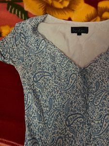 Blue Paisley Midi Sundress