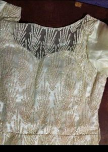 Beautiful Gown With Free Bangles And Moisturizer