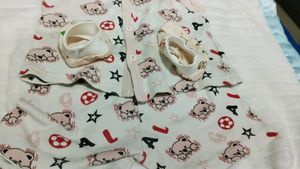 Used Baby Dress With Socks