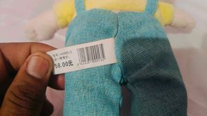 Adorable Baby Boy Plush Doll in Dungarees – Soft &amp;