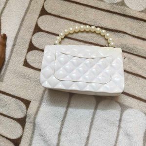 White Elegant Purse/ Sling Bag