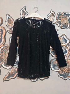 ONLY Black Net Top