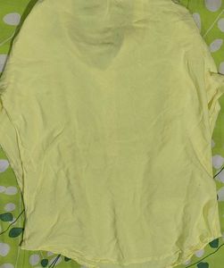 Yellow short college kurti with FREE GIFT