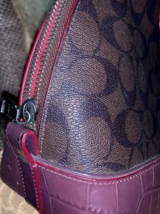 Coach Handbag Croc Leather