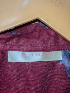 Wolf Print Button-Down Shirt