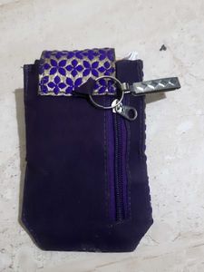 Floral Fabric Phone Pouch