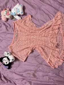HOLLISTER Peach Lace Top