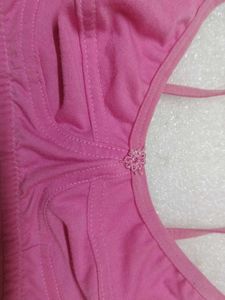Pink Cotton Everyday Bra