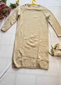 Beige Sweater Dress