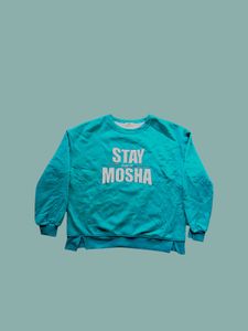 WOMEN'S TEAL GREEN SWEATSHIRT BY ONE – PREMIUM FUR