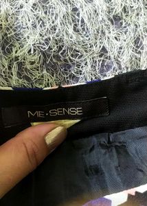 Patterned Mini Skirt