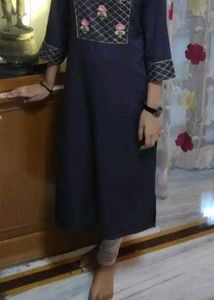 Elegant Navy Blue Kurta