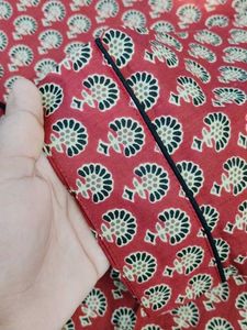 Maroon Printed Kurti