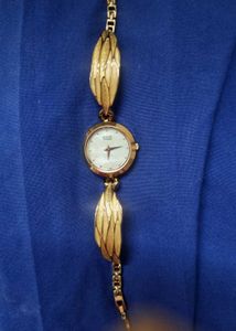 Vintage Raga Titan Gold Watch