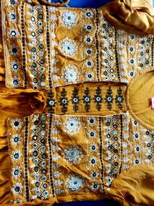 Embroidered Yellow Dress