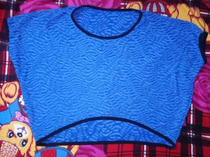 Blue Patterned Top