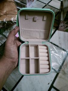 Mint Green Jewelry Travel Case