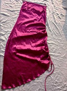 Brand New (Urbanic) Satin Ruched Cowl Neck Dress
